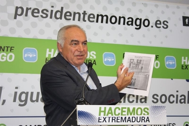 El senador del PP Pedro Acedo insiste en que el AVE extremeño 'no va a sufrir ningún recorte'