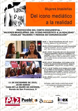 Género y medios de comunicación brasileños y extremeños juntos en un video-coloquio organizado por dos ONG de desarrollo