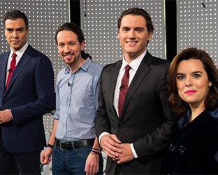 Interesante debate a cuatro