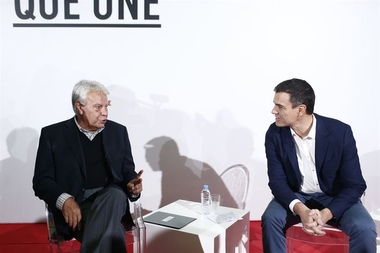 Pedro Sánchez y Felipe González estarán este martes en Badajoz