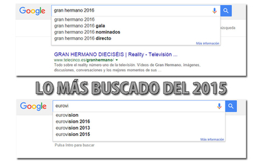 Gran Hermano 16 y Eurovisión, los dos programas más buscados en Google en 2015