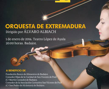 Concierto benéfico de Año Nuevo a cargo de la Orquesta de Extremadura