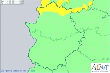 El Norte de Cáceres estará en alerta por lluvias este viernes
