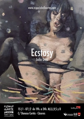 El artista Julio Díaz expone en el espacio Belleartes de Cáceres su colección 'Ecstasy'