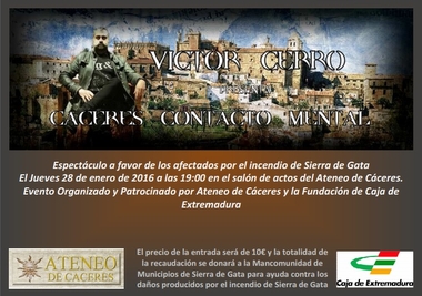 El Ateneo de Cáceres y Fundación Caja Extremadura se solidarizan con Sierra de Gata