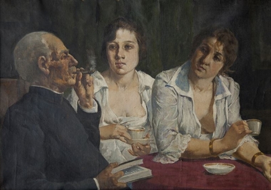 El nieto del artista José Bermudo dona al Museo Provincial de Bellas Artes de Badajoz cinco obras de su abuelo