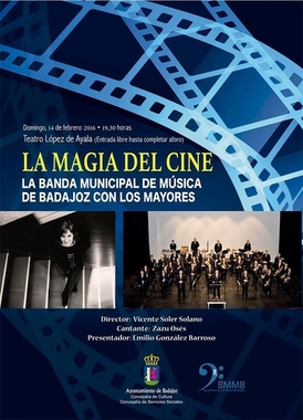 La Banda Municipal de Badajoz ofrece este domingo un concierto dedicado a la música del cine