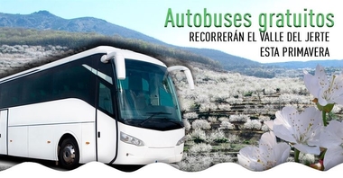 Cuatro rutas gratuitas en autobús recorrerán la primavera del Valle del Jerte