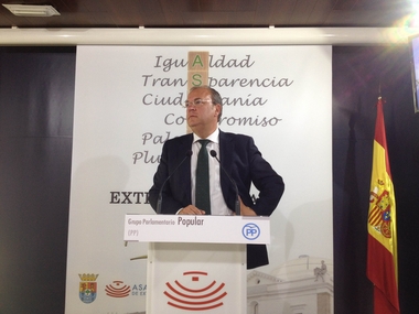Monago asegura que 'el problema de déficit de España no está en Extremadura'
