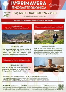 La Primavera Enogastronómica invita a pasar un fin de semana temático en torno a la naturaleza y el vino