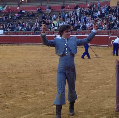 Ismael Jiménez, ganador del I Bolsín Taurino Ciudad de Llerena (Badajoz)