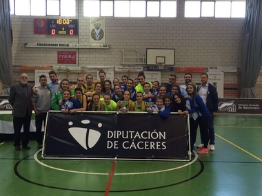 San Antonio Cáceres Basket y Al-Qázeres, ganadores del Trofeo Diputación de Cáceres de Baloncesto