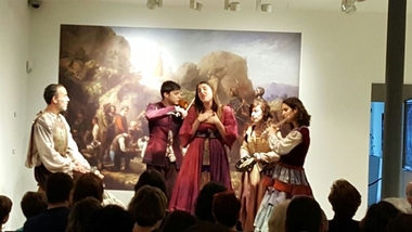 El Bellas Artes de Badajoz celebra el Día Internacional de los Museos con la teatralización de un cuadro de Hispaleto