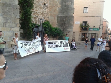 'Círculo del Silencio' un jueves más en Cáceres