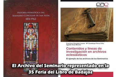 El Archivo del Seminario representado en la 35 Feria del Libro de Badajoz