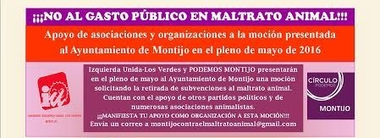 Izquierda Unida y Podemos presentan una moción conjunta al Pleno del Ayuntamiento de Montijo sobre la retirada de subvenciones a los festejos taurinos