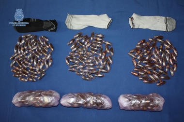 Detenido en la estación de autobuses de Badajoz un varón con 300 bellotas de hachís en su poder