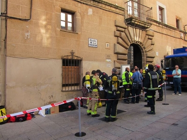 El edificio del Ayuntamiento de Cáceres será escenario de un gran simulacro de incendio
