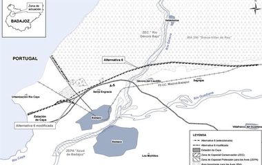 Formulado el estudio de impacto ambiental del AVE Madrid-Lisboa, tramo Badajoz-frontera