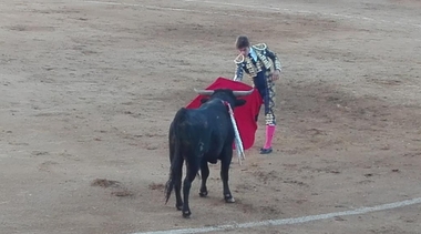 El alumno de la Escuela Taurina de Badajoz Antonio Medina, corta cuatro orejas y rabo en Mérida