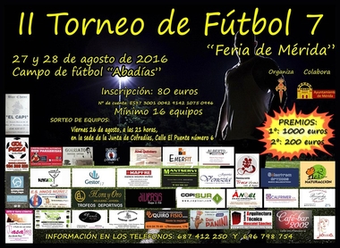 La Cofradía Infantil de Mérida celebrará el 'II Torneo de Fútbol 7' los días 27 y 28 de agosto