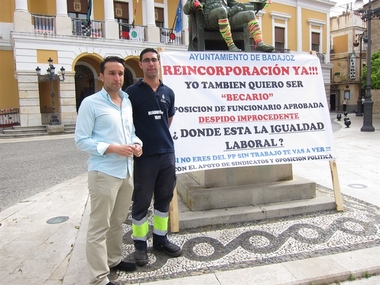 Un extrabajador municipal iniciará una acampada 