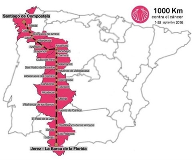 El reto solidario '1.000 kilómetros contra el cáncer' atravesará Extremadura por la Vía de la Plata