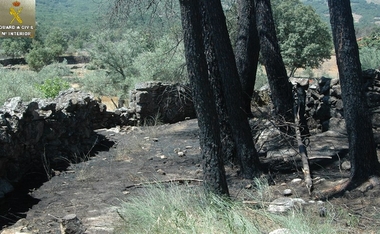 Detenido un vecino de Acebo como presunto autor de los cuatro focos de incendio en esta localidad en julio