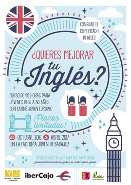 El Instituto de la Juventud e Ibercaja ofertan un curso de inglés para titulares del Carné Joven Europeo