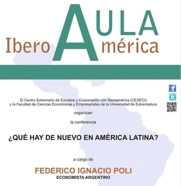 El economista argentino Federico Poli analizará a través de una charla en Badajoz el escenario económico de Iberoamérica