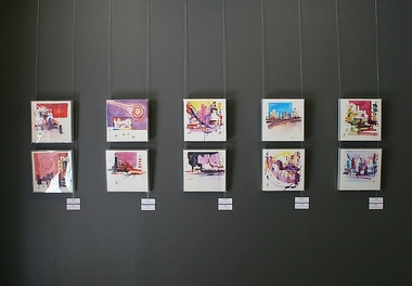 Los Paisajes Urbanos de Rosana Soriano se exponen en el 'Muro Ocho'