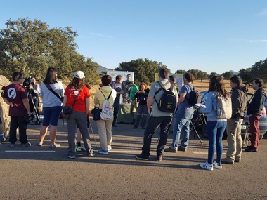 La celebración del Día Mundial de las Aves en la Comarca Miajadas-Trujillo, se desarrolla con un gran nivel de participación