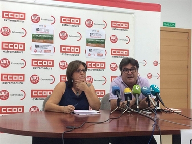 UGT y CCOO Extremadura tildan de 