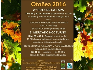 Madrigal de la Vera celebra una ruta de la tapa y un mercado nocturno con motivo de 'Otoñea 2016'