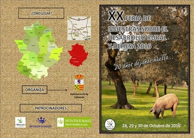 Salvaleón (Badajoz) celebra el próximo fin de semana su XX Feria de Muestras sobre el Desarrollo Rural y la Dehesa