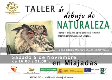 ADICOMT organizadas talleres de dibujo de naturaleza en Miajadas y Trujillo