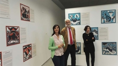 La muestra 'Bestiario del Quijote', abierta en la Biblioteca Bartolomé J. Gallardo de Badajoz hasta el 15 de noviembre