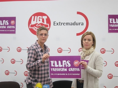 UGT considera que la brecha salarial de 5.476,35 euros en Extremadura es 'otro tipo' de violencia de género
