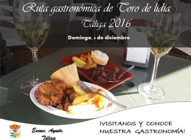 Táliga (Badajoz) suma a la segunda edición de la Ruta gastronómica del toro de lidia una ruta motera