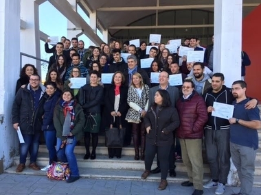 La alcaldesa de Cáceres resalta la importancia de los programas de formación para el empleo y pide que se mantengan
