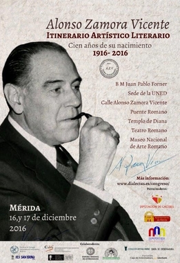 Mérida, sede de la etapa 2 del  Itinerario artístico literario Alonso Zamora Vicente. 100 años de su nacimiento (1916-2016)