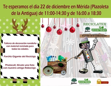 Adenex y Ecoembes organizan en Mérida una actividad para concienciar sobre la importancia del reciclaje