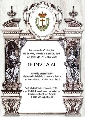 Pérez Indiano ilustra el cartel oficial de la Semana Santa de Jerez de los Caballeros 2017