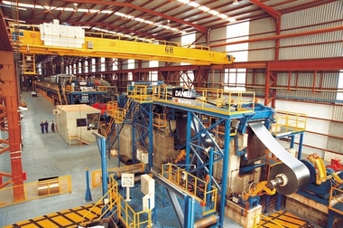 El Grupo Gallardo prevé retomar en marzo la producción de acero galvanizado y prepintado en Jerez de los Caballeros