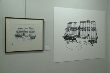 Una muestra en Mérida aúna ilustraciones y relatos cortos e hitos históricos a los que se accede con código BIDI