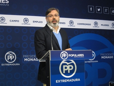 El PP destaca la ''preocupación'' del Gobierno español para que haya inversiones ''importantes'' en Extremadura