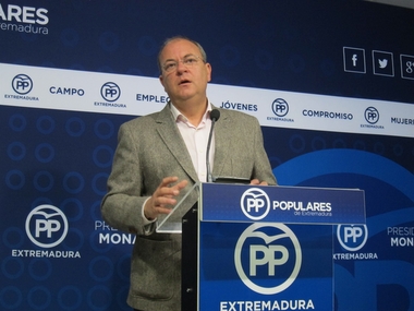 Monago (PP) reclama un pleno monográfico sobre empleo en la Asamblea con propuestas para 