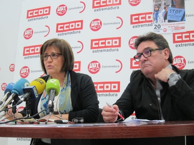 CCOO y UGT retoman las protestas en Extremadura para exigir empleo y salario 