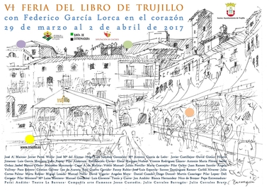 César Antonio Molina, Víctor Manuel y Christian Gálvez, entre los participantes en la Feria del Libro de Trujillo 2017