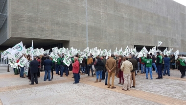 Más de 200 funcionarios convocados por CSIF reclaman en Mérida la resolución del concurso de traslados